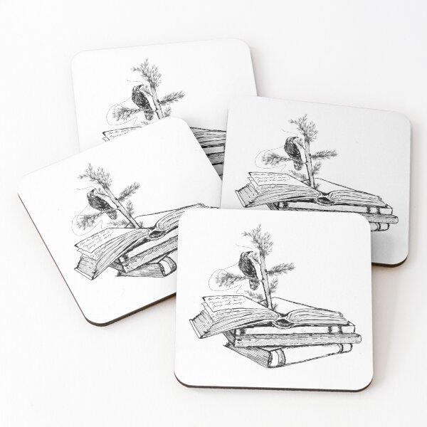 Item preview, Writing Raven with Books designed and sold by Avika D.