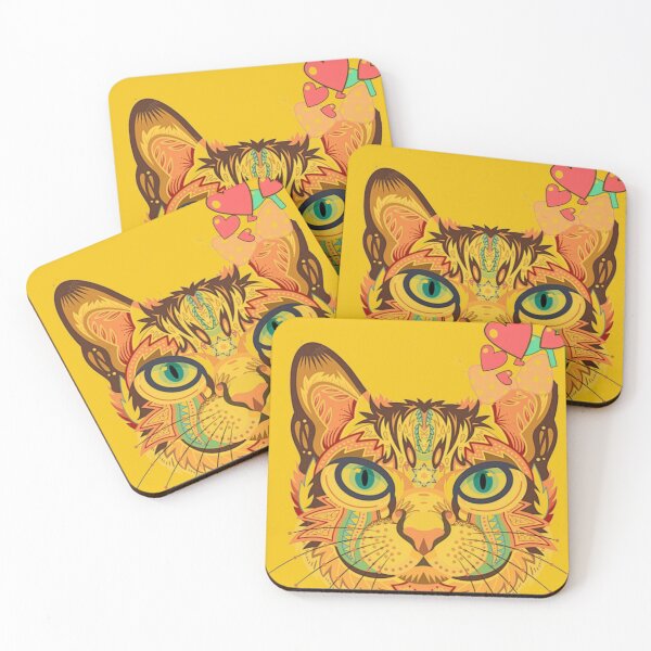 Item preview, Colorful kittycat designed and sold by silvapajic.