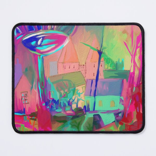 Item preview, Abstract Cityscape with Flowers and Trees, Cities designed and sold by ArtKarisma.