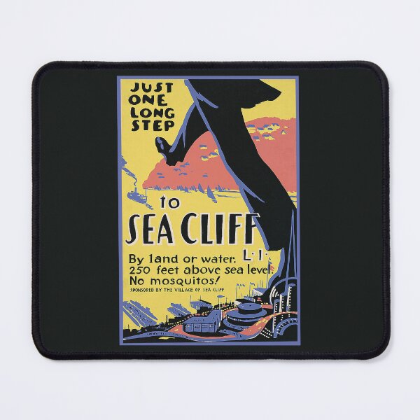 Item preview, Just One Long Step to Sea Cliff Vintage Poster - Sea Cliff Long Island Enhanced Reproduction designed and sold by molamode.