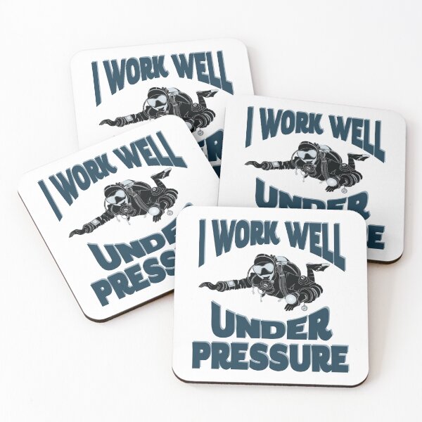 Item preview, I Work Well Under Pressure - Underwater Scuba Diver designed and sold by TheInkElephant.