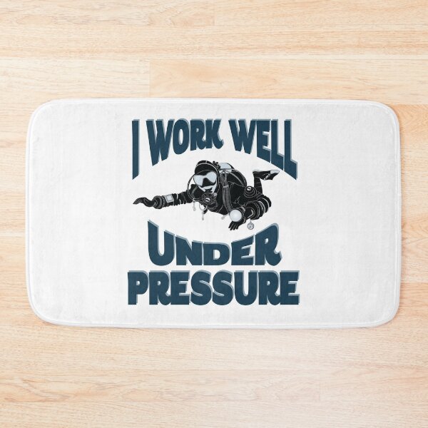 Item preview, I Work Well Under Pressure - Underwater Scuba Diver designed and sold by TheInkElephant.