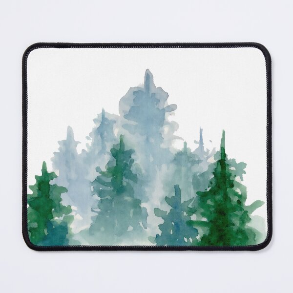 Item preview, Green Pine Forest Watercolor designed and sold by DaisyPaints.
