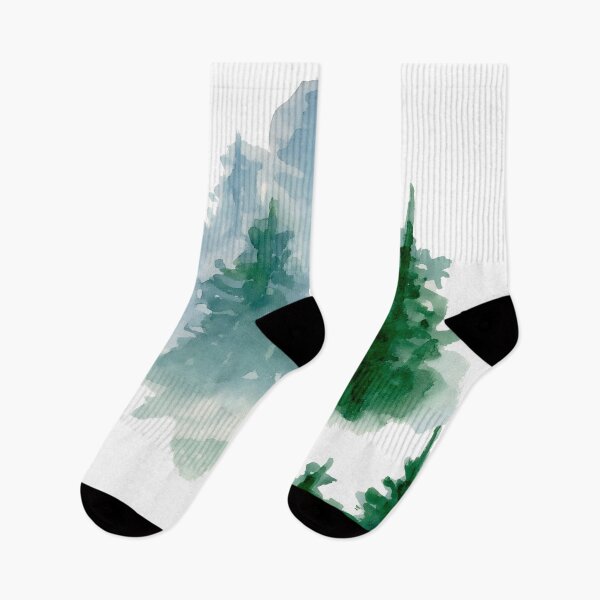 Item preview, Green Pine Forest Watercolor designed and sold by DaisyPaints.