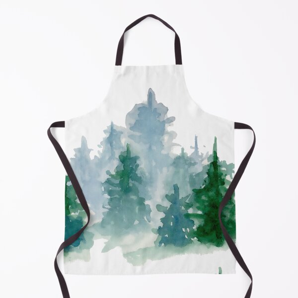 Item preview, Green Pine Forest Watercolor designed and sold by DaisyPaints.