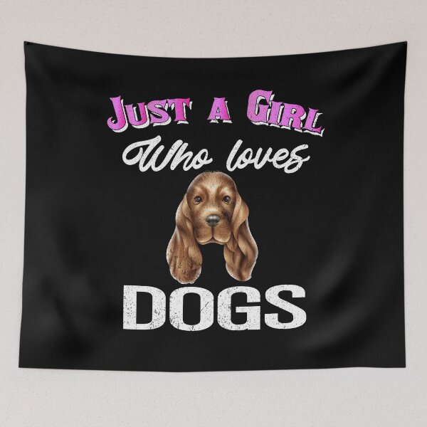 Item preview, Just A Girl Who Loves Dogs funny shirt Pet animal gift  designed and sold by Artisan   Kimo.