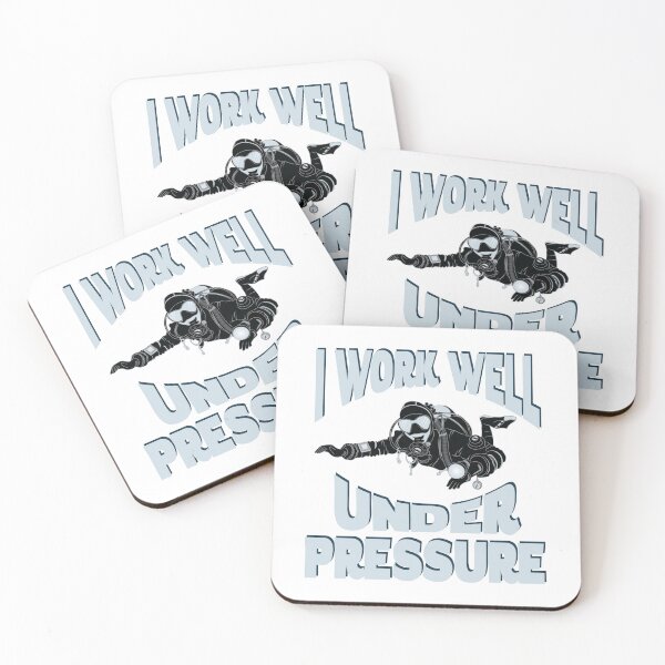 Item preview, I Work Well Under Pressure - Underwater Scuba Diver designed and sold by TheInkElephant.