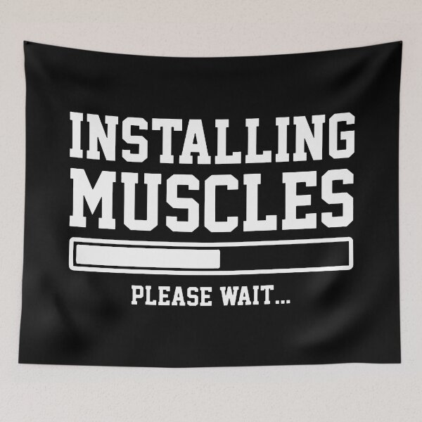 Item preview, Installing Muscles Please Wait designed and sold by Roadbubble.