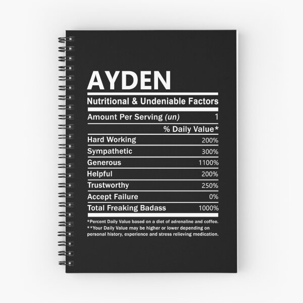Item preview, Ayden Name T Shirt - Ayden Nutritional And Undeniable Factors Gift Item Tee designed and sold by hautalachante.