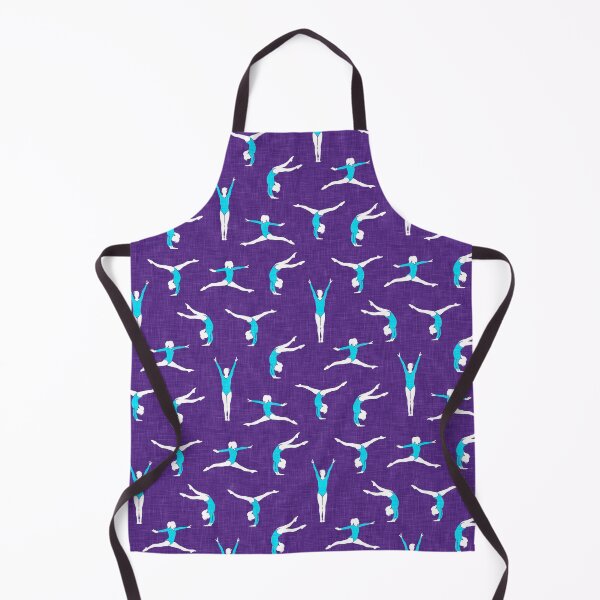 Item preview, gymnastics - gymnast - teal on purple designed and sold by littlearrow.