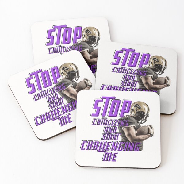 Item preview, stop criticizing and start challenging me, american football challenge, american fooball fan, rugby sport designed and sold by Nicedeco.