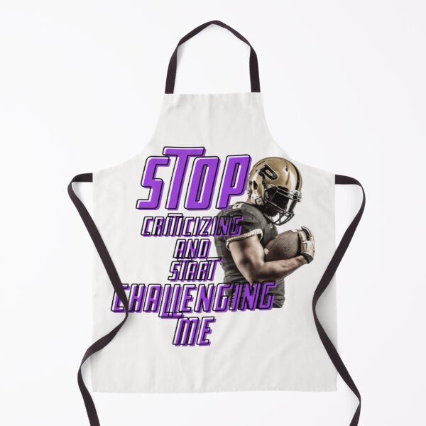 Item preview, stop criticizing and start challenging me, american football challenge, american fooball fan, rugby sport designed and sold by Nicedeco.