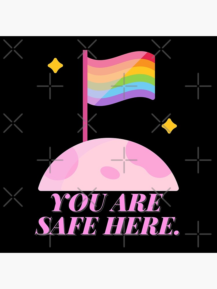 "You Are Safe Here Pastel" Poster for Sale by casualism Redbubble