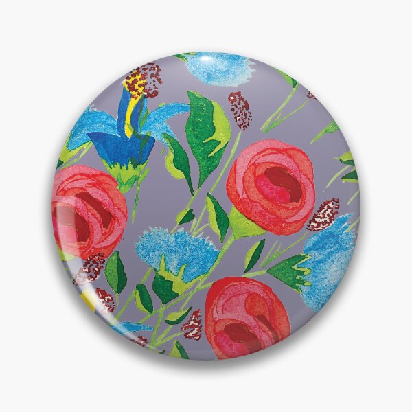 Item preview, Multicolored Flowers and Two Toned Leaves designed and sold by Watercolorwear.