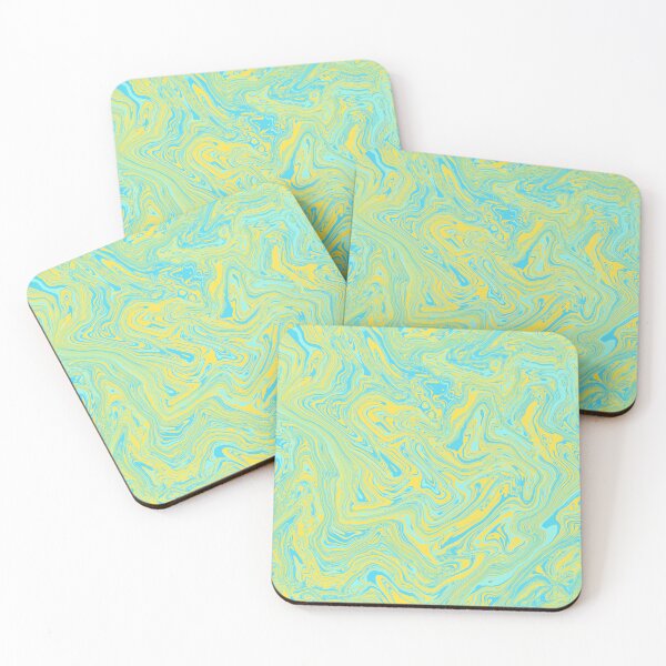 Item preview, Yellow and Blue Liquid Swirl designed and sold by Saanis.