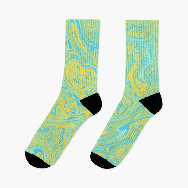 Item preview, Yellow and Blue Liquid Swirl designed and sold by Saanis.