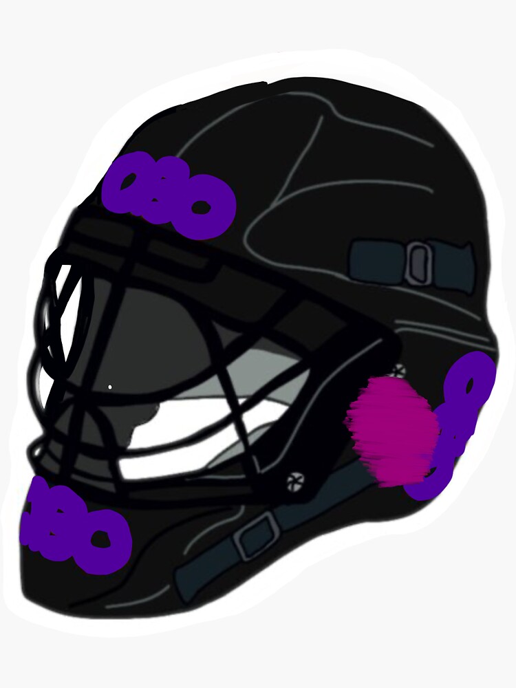 "Field hockey goalkeeper helmet" Sticker for Sale by itstaylorrrr