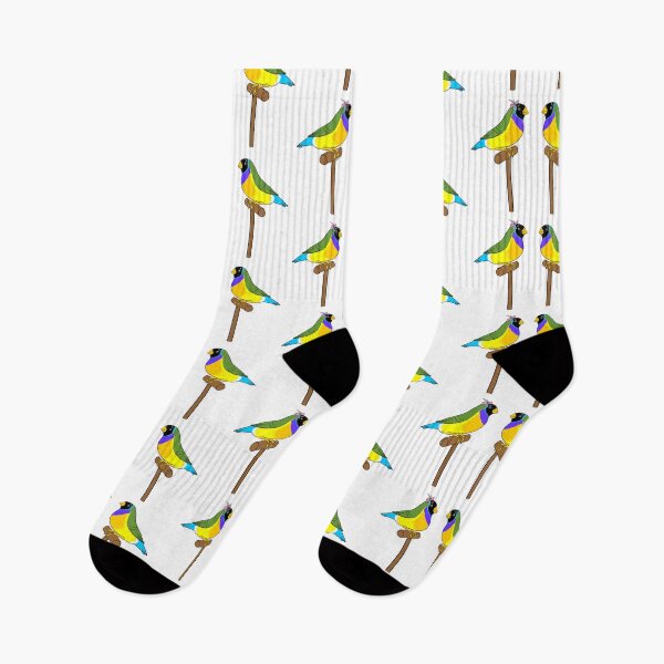 Item preview, Crazy Bird Lady with Gouldian finches designed and sold by Laughing Parrot Studio.