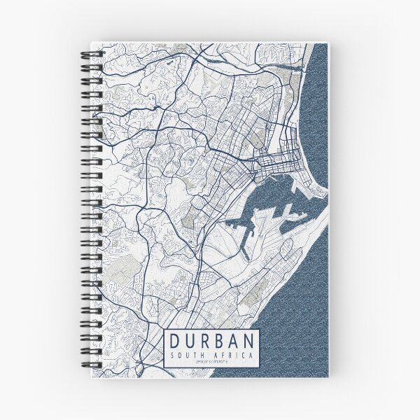 Item preview, Durban City Map of KwaZulu-Natal, South Africa - Coastal designed and sold by deMAP.