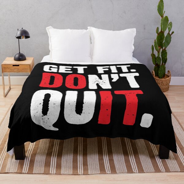 Item preview, Get Fit Don't Quit designed and sold by UOVE.