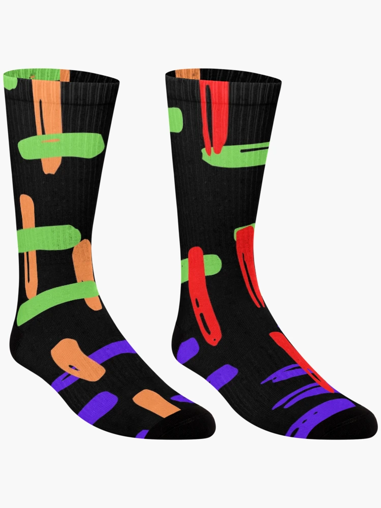 Thumbnail 3 of 5, Socks, Line Print designed and sold by ClassInk.