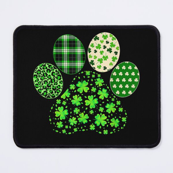 Item preview, Iriish Cute Dog Paw Clovers St Patrick's Day Lucky Shamrock designed and sold by theDlab.
