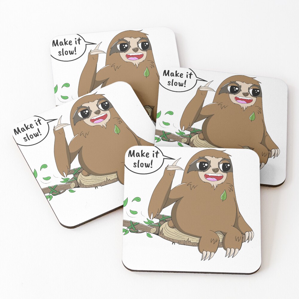 Item preview, Coasters (Set of 4) designed and sold by SlothComics.