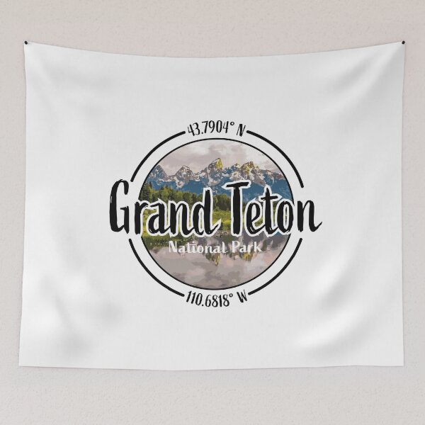 Item preview, Grand Teton Design with Latitude and Longitude designed and sold by Redneck Designs.