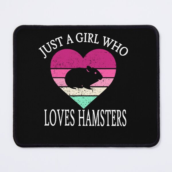Item preview, Just a girl who loves hamsters Retro  designed and sold by Artisan   Kimo.