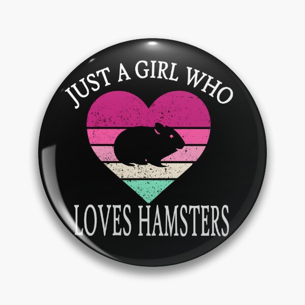 Item preview, Just a girl who loves hamsters Retro  designed and sold by Artisan   Kimo.
