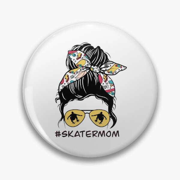 Item preview, Skater Mom Messy Bun designed and sold by ItsaMomThingLLC.