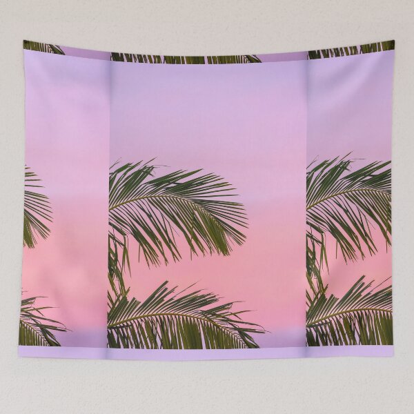 Item preview, Pink Sunset Palm Tree Leaf designed and sold by newburyboutique.
