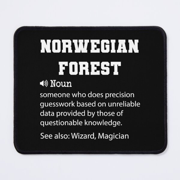 Item preview, Norwegian Forest Definition, Funny Norwegian Forest Quote, Cool gift for Norwegian Forest lover designed and sold by ZAstore.