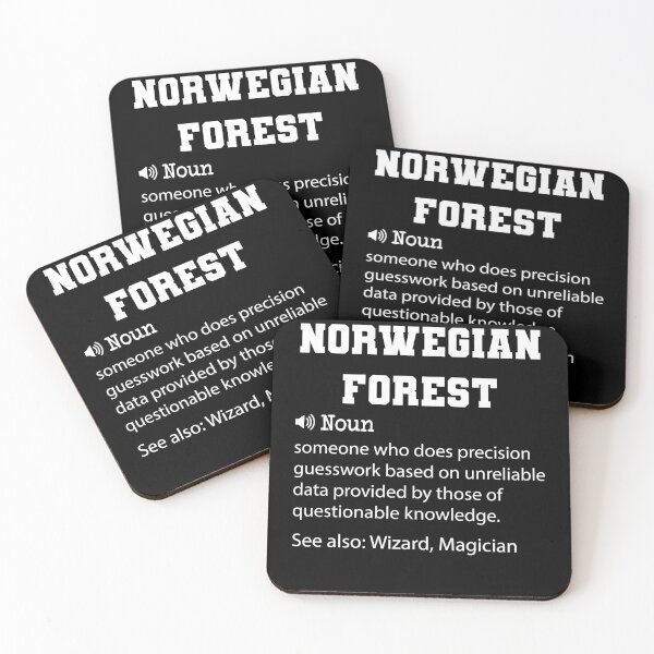 Item preview, Norwegian Forest Definition, Funny Norwegian Forest Quote, Cool gift for Norwegian Forest lover designed and sold by ZAstore.