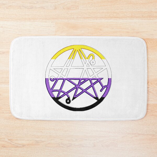 Item preview, Necronomicon Nonbinary pride  designed and sold by MrsKittythulhu.