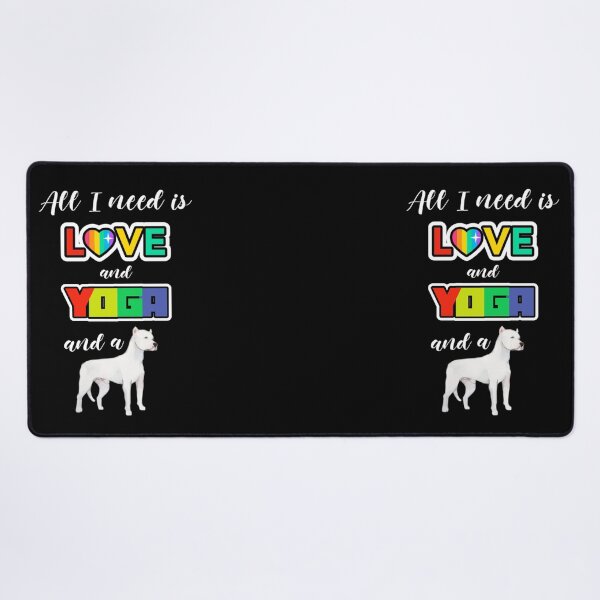 Item preview, All I need is Love and Yoga and a Dog, Pride Day, Pride Week, Pride Month designed and sold by Monique Prince.