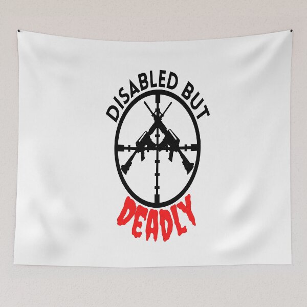 Item preview, Disabled But Deadly - Humor Disabled - Ride Disabled Warrior designed and sold by Sonatablue.