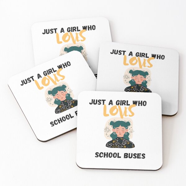 Item preview, JUST A GIRL WHO LOVES SCHOOL BUSES designed and sold by zakariyae.
