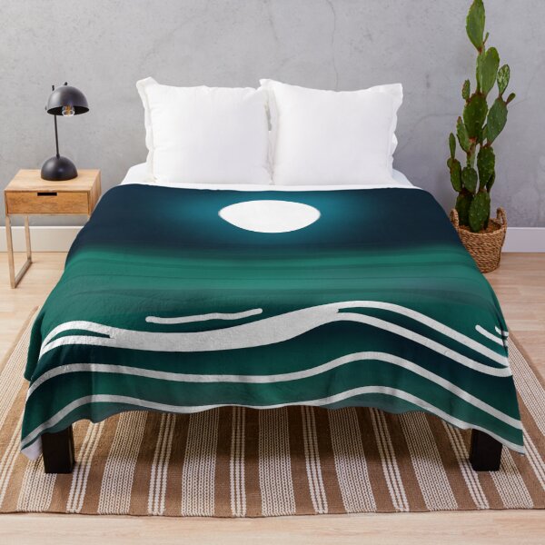Item preview, Moonlight Night Ocean Illustration designed and sold by Preety Padhiyar.