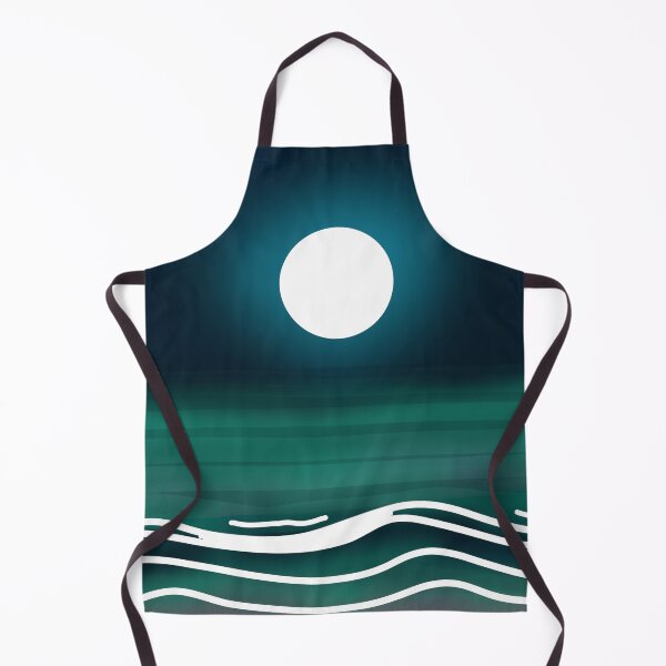 Item preview, Moonlight Night Ocean Illustration designed and sold by Preety Padhiyar.