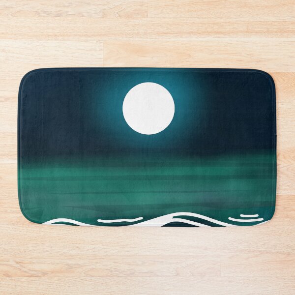 Item preview, Moonlight Night Ocean Illustration designed and sold by Preety Padhiyar.