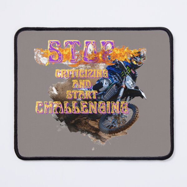 Item preview, stop criticize and start challenging, gift for motocross lover, dirty biker, fanny biker designed and sold by Nicedeco.