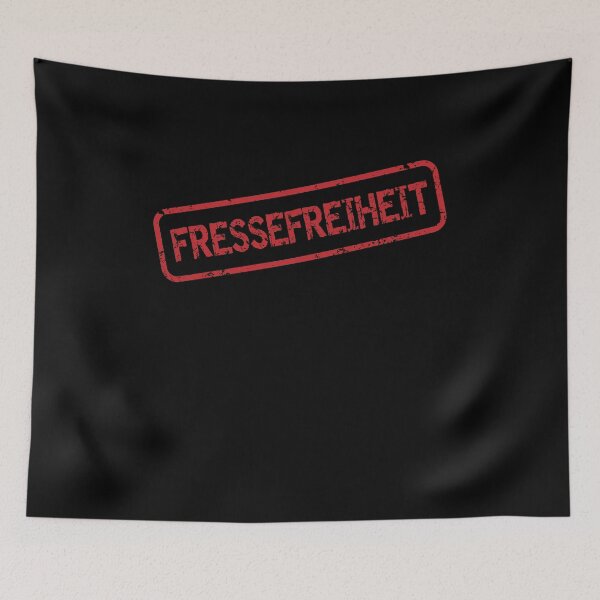 Item preview, Fressefreiheit und Pressefreiheit lustiges Politik designed and sold by Shirt-Designs.