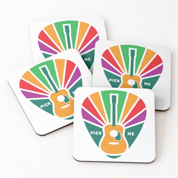 Item preview, Vintage Guitar Pick, Guitarist Retro acoustic guitarra pick me colorful designed and sold by Cheeky Companions.