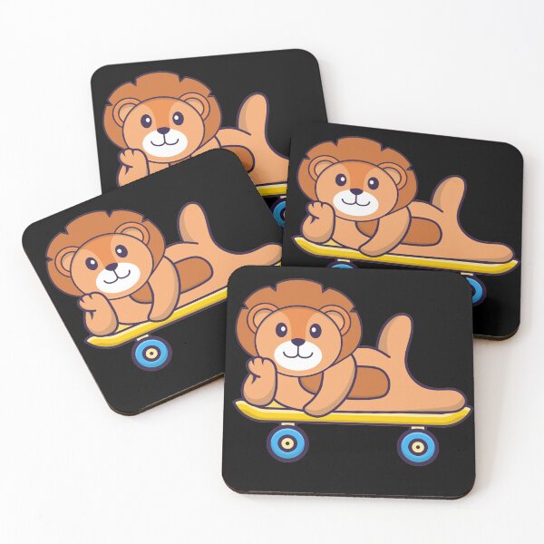 Item preview, funny lion a skate designed and sold by WALID65.