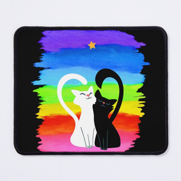 Item preview, LOVE WINS - Love is Love - BE KIND - CUTE rainbow cats - EQUALITY - interracial - biracial - LGBTQ+ designed and sold by originalsusie.