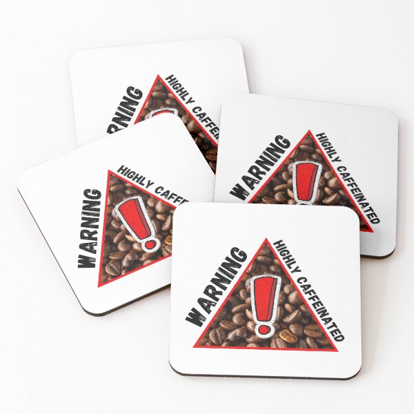 Item preview, Warning Highly Caffeinated Coffee Beans designed and sold by LuckyKermit.