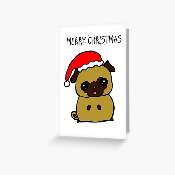 Merry Pugmas Greeting Card