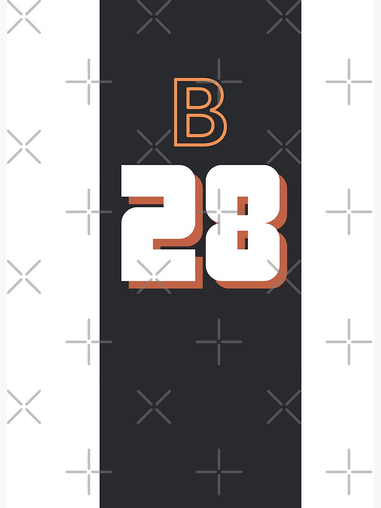 bengals jersey Art Board Print for Sale by Calliope Cr