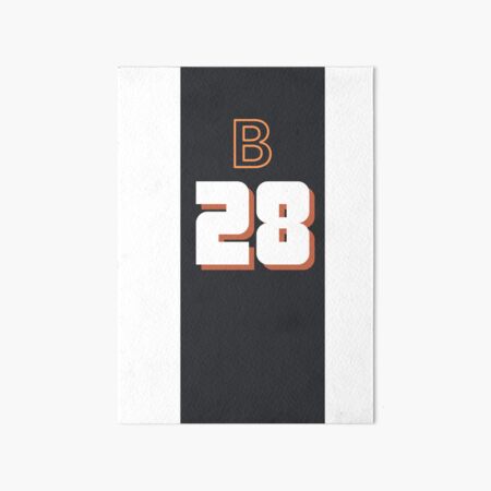 bengals jersey Art Board Print for Sale by Calliope Cr